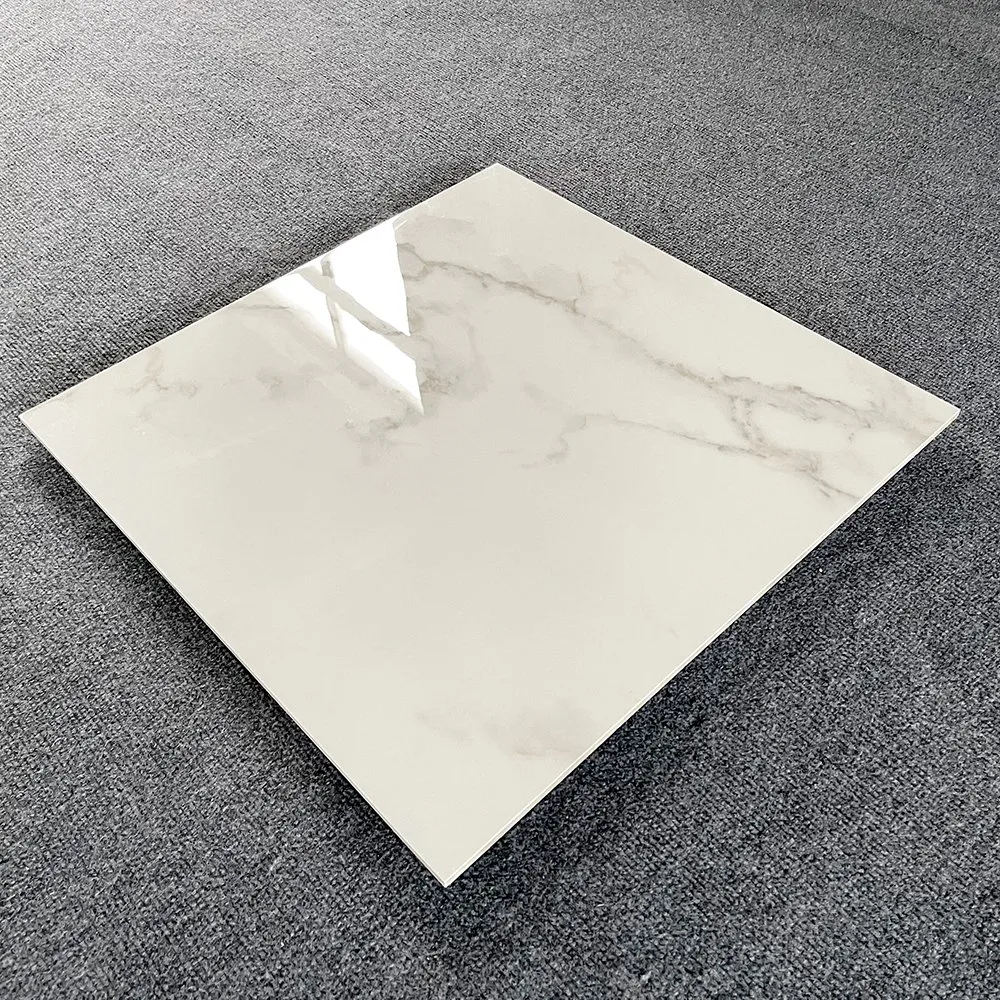 Living Room Floor Porcelain Tile White Marble Vitrified 80X80 Floor Tile Price