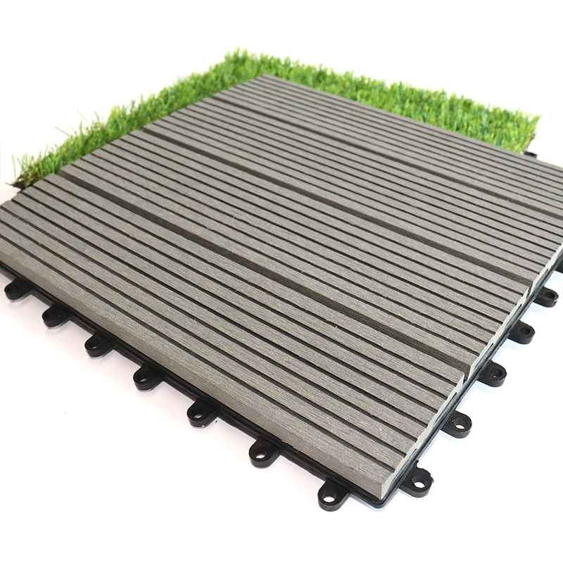 Outdoor WPC Decking Floor/WPC Interlocking Decking Tiles/Waterproof Interlocking Composite Decking