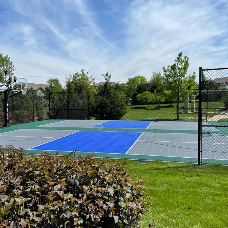 Fuxuan PP Sports Tiles for Indoor and Outdoor Sports Courts Backyard Basketball Courts