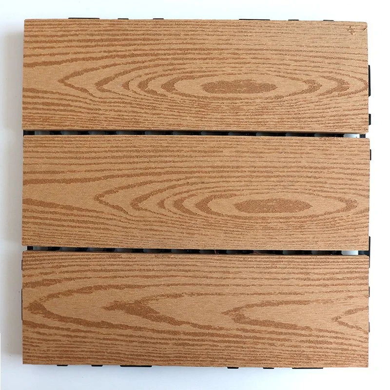 Excellent Fire Rating Terrace WPC DIY Tiles Composite Interlocking Tiles Click Tiles