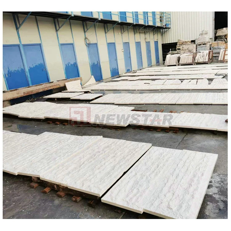 Exterior Wall Tiles Cream Bellow Moca Cream White Wall Stone Large Pieces Wall Cladding Limestone Price