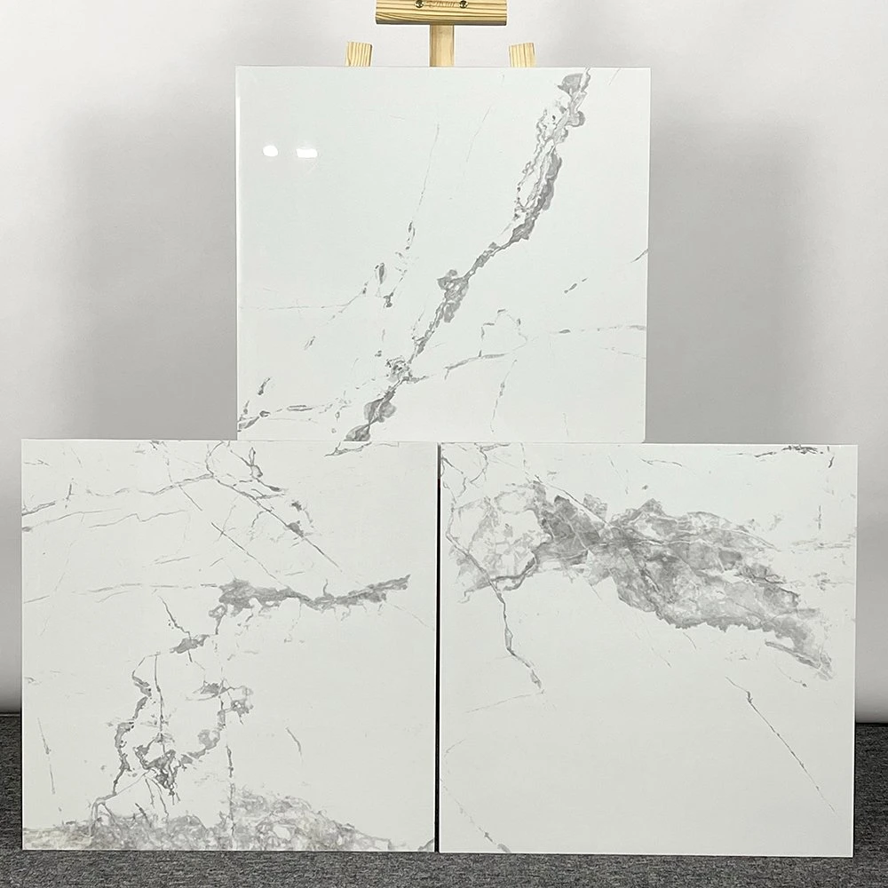 Porcelain 60X60 Marble Polish Porcelain Tiles Floor 1200X1200 White