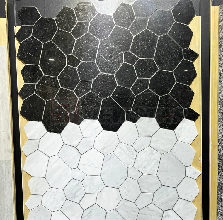 Living Room Wall Cladding Tile Calcutta Gold Marble Matt Tiles Marble Mosaic Gold