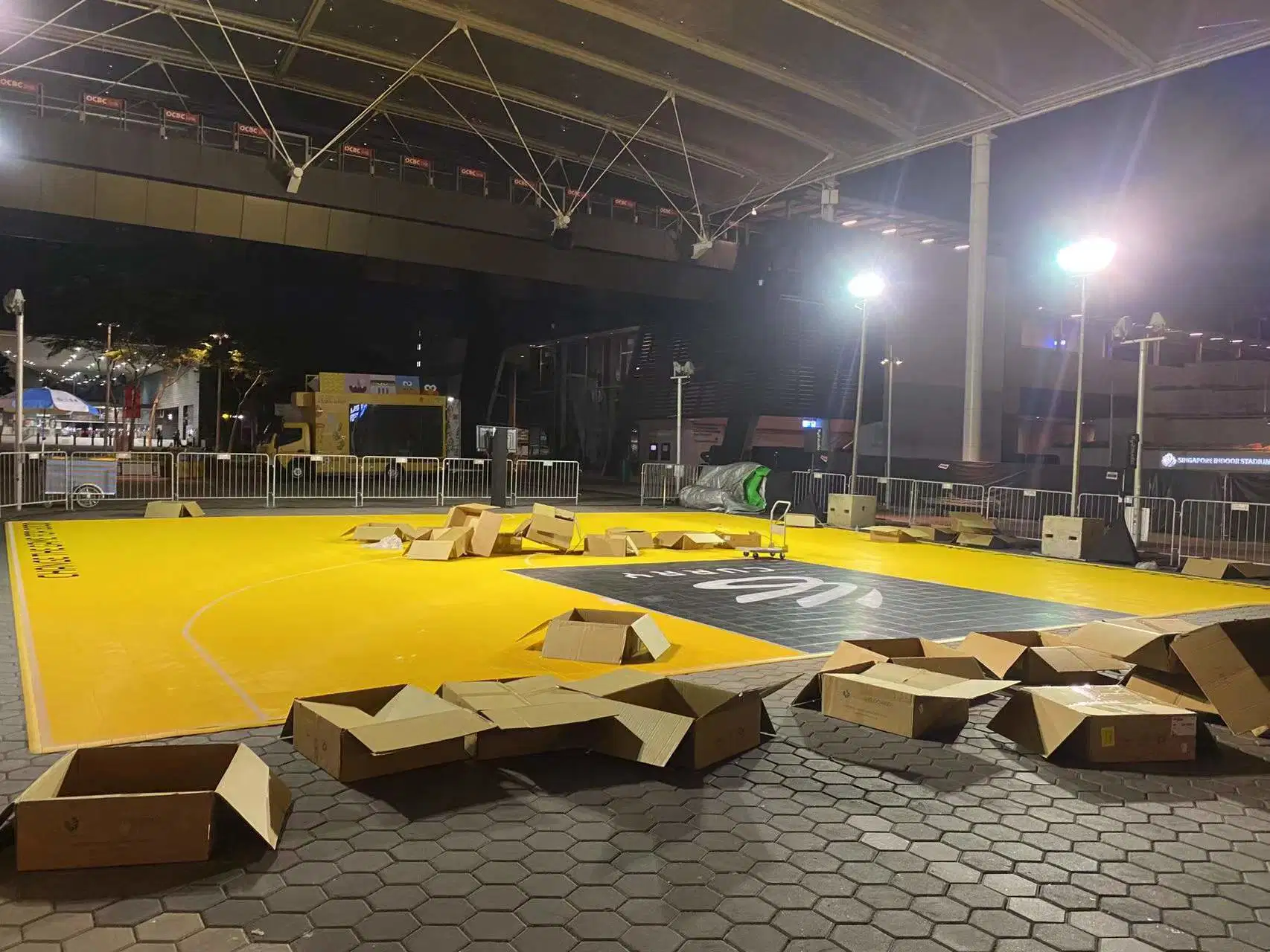 Removable Sport Court Flooring Tiles Modular Interlocking Flooring Tiles Commercial Sport Events Court