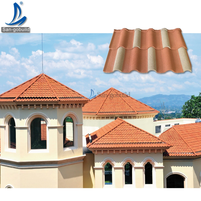 Kenya No Fading Corrugated Stone Coated Roof Tile UV Resistant Durable China Tiles in Pakistan