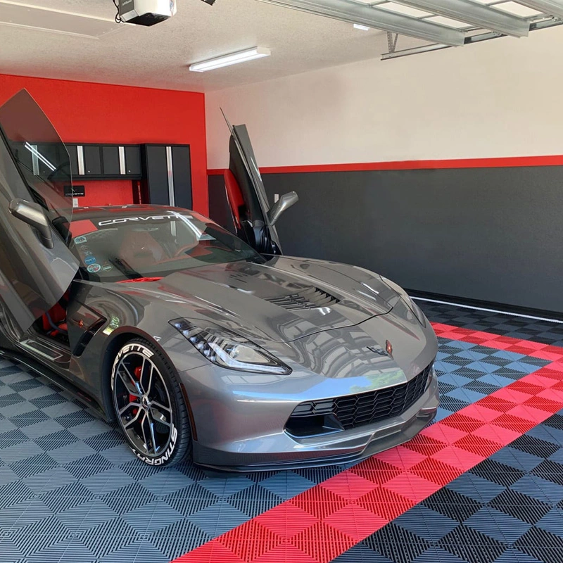 High Quality 40X40 Interlocking Tiles for Garage Floor, Factory Manufacture 40X40 Interlocking Tile Garage