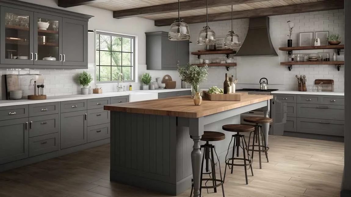 Russia Large Chipboard Modern Face Frame Black and White Fitted Kitchen Modern Kitchen Cabinet