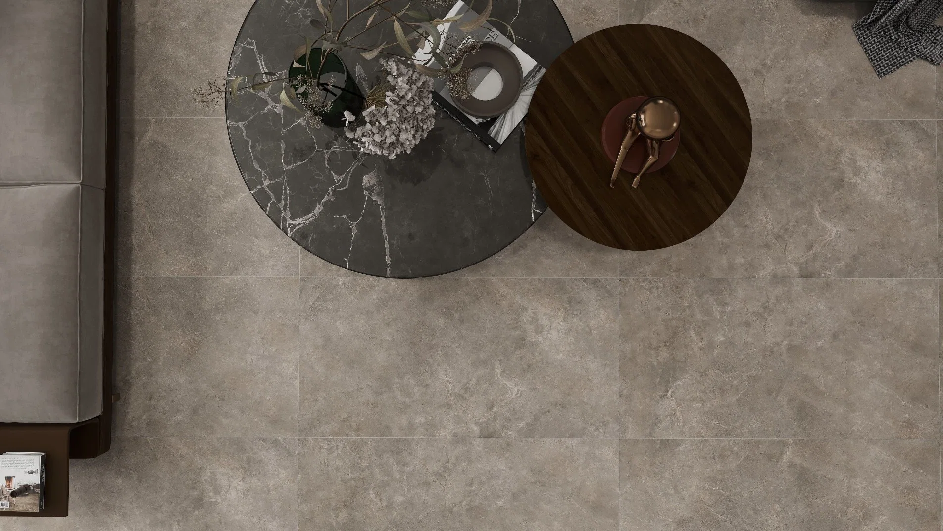 Competitive 60X120cm Manufacturer Soft Light Gloss Marble Look Porcelain Tile