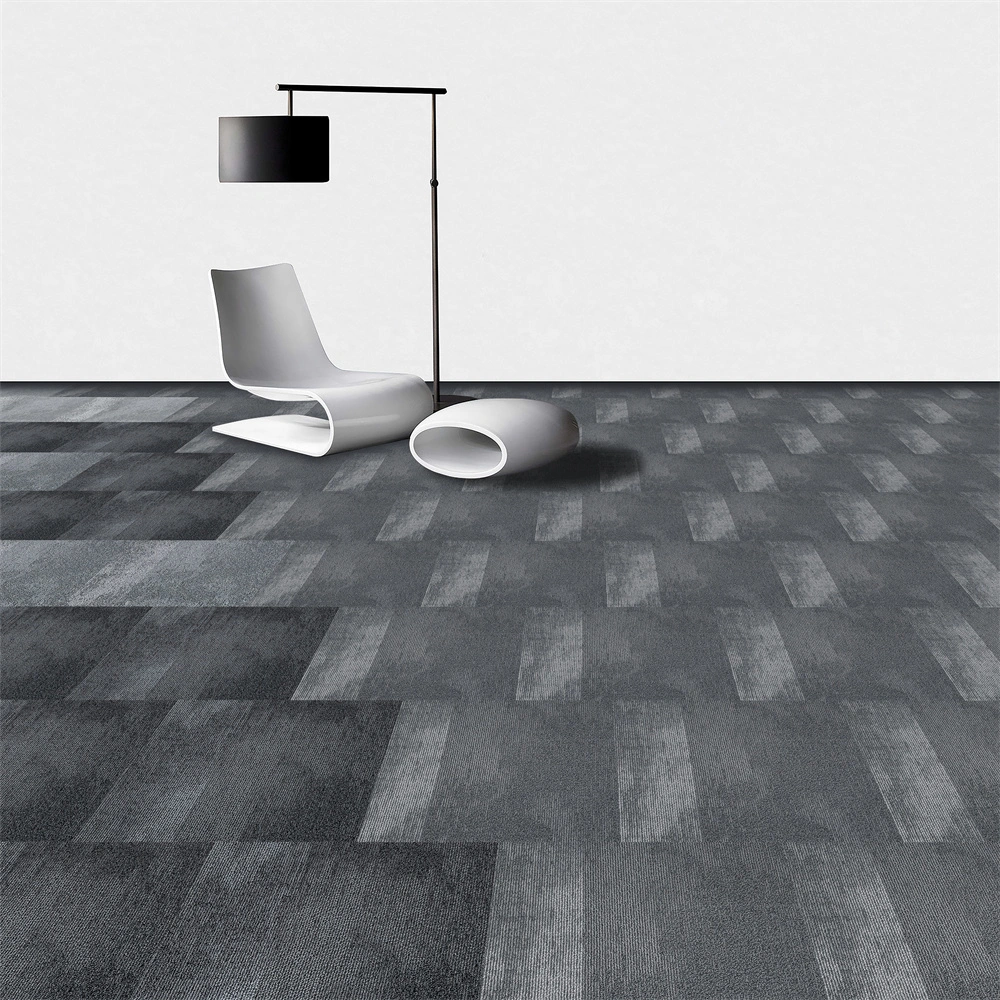 Heavy Duty Carpet Floor Tiles Light Grey Commercial Carpet Tile 50X50cm Carpet Tiles