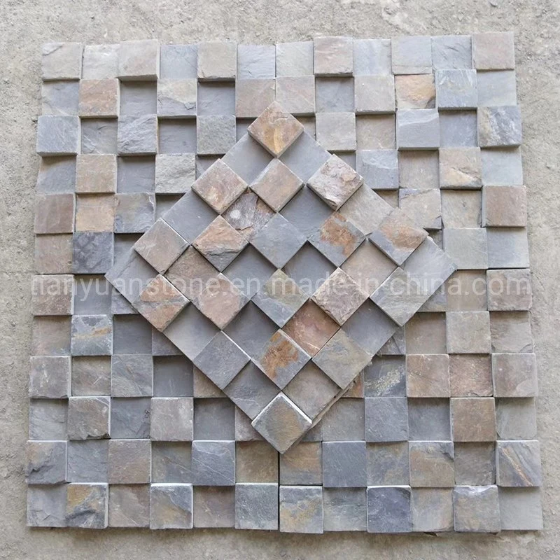 Black Slate Mosaic Tile, Bluestone Mosaic Bathroom Walling and Kitchen Backsplash