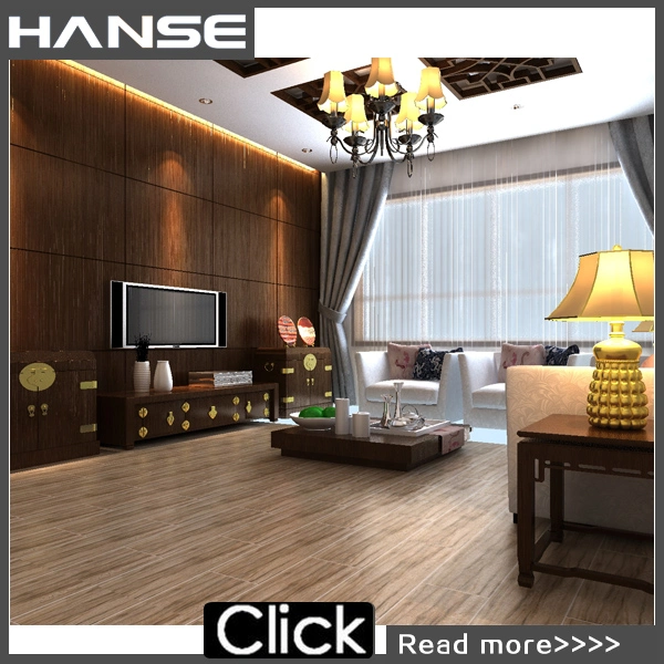 Gold Beige Wood Ceramic Matt China Tile 15X80cm / 5D Wood Tiles/ Wood Finish Tiles