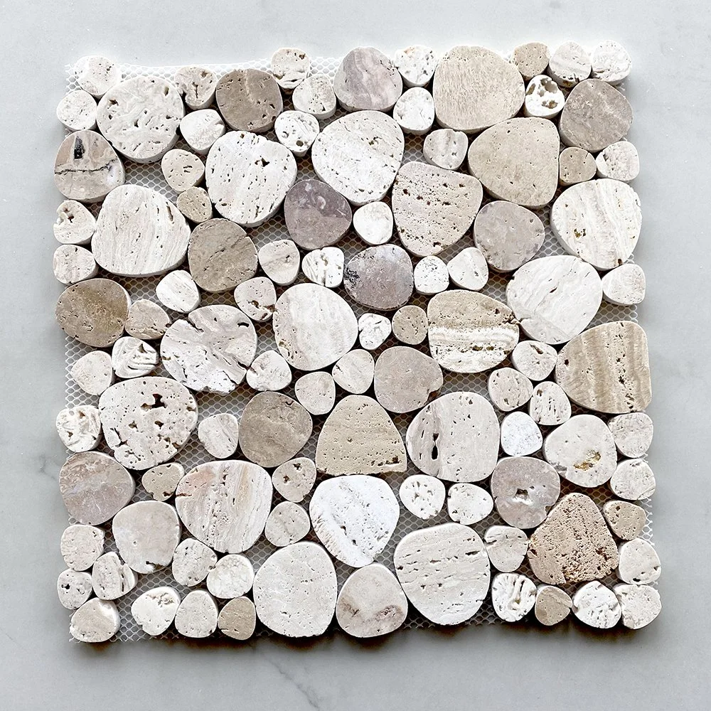 Natural Stone Irregular Design Pebble Mosaic Tile Wall Floor Cobble Stone Mosaic