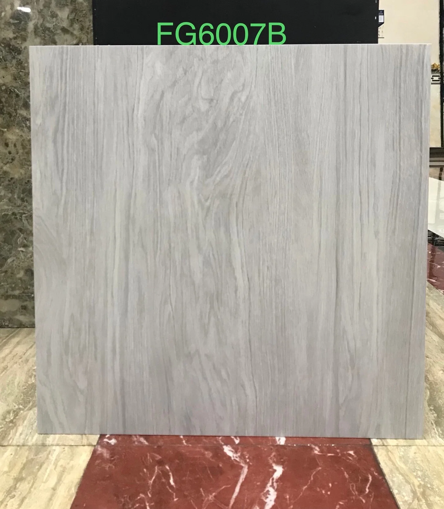 Cheap Matt Surface Wooden Floor Tiles Light Grey Porcelain Ceramic Wood Look Floor Tiles