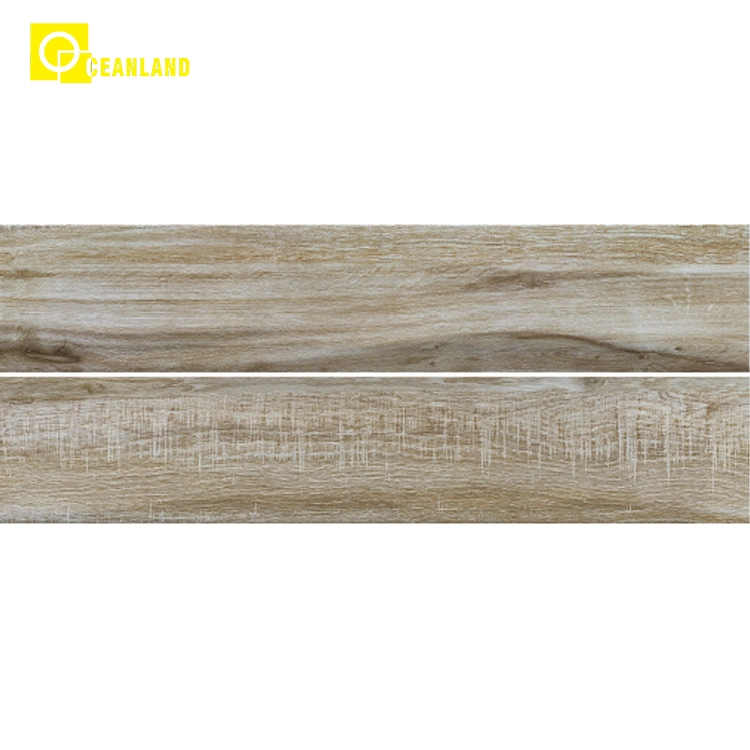 Living Room Non-Slip Porcelain Ceramic Wood Look Floor Tile