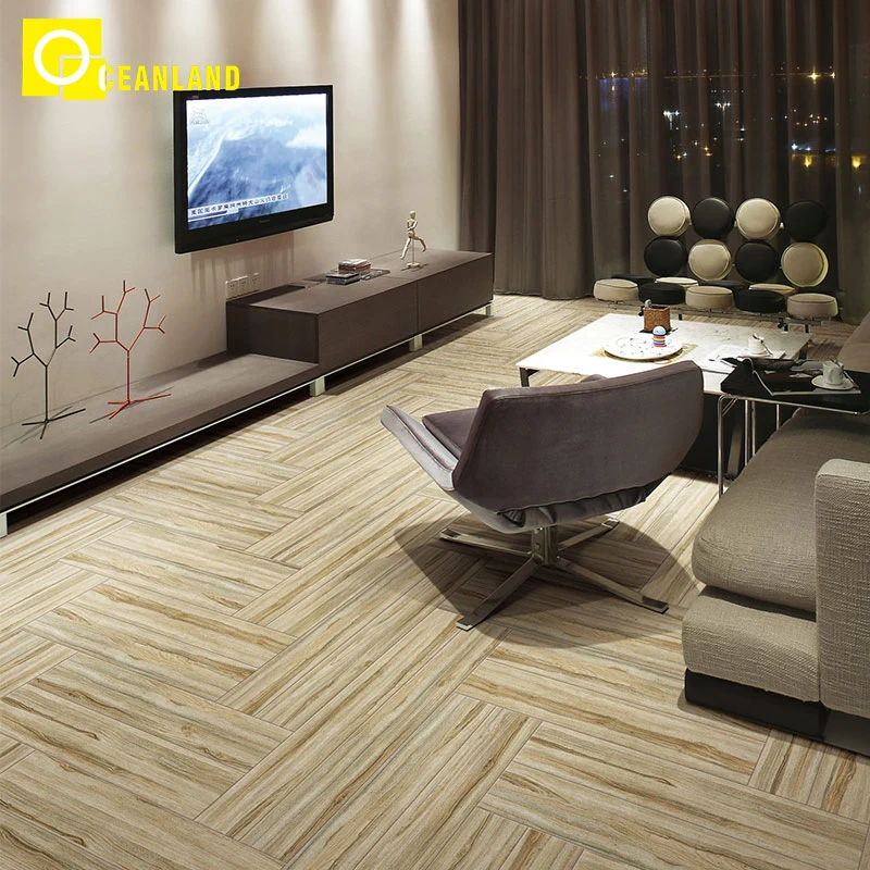 Wood Look Like Glazed Porcelain Villa Floor Ceramic Tile