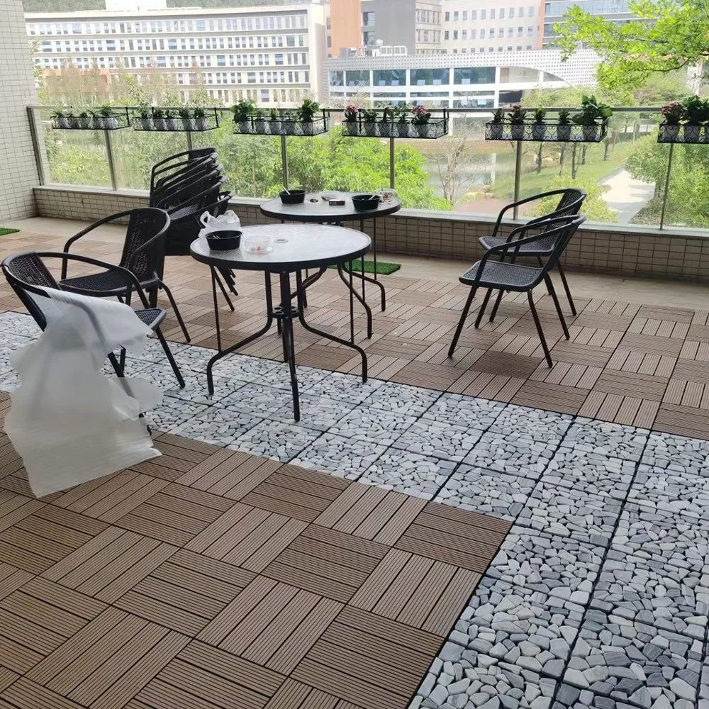 Europe Welcome Interlocking Ground Decorative European Outdoor Deck Composite Interlocking Tiles