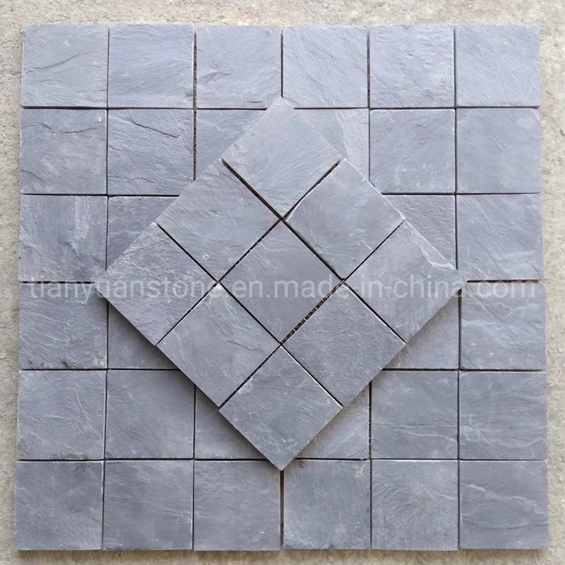 Black Slate Mosaic Tile, Bluestone Mosaic Bathroom Walling and Kitchen Backsplash