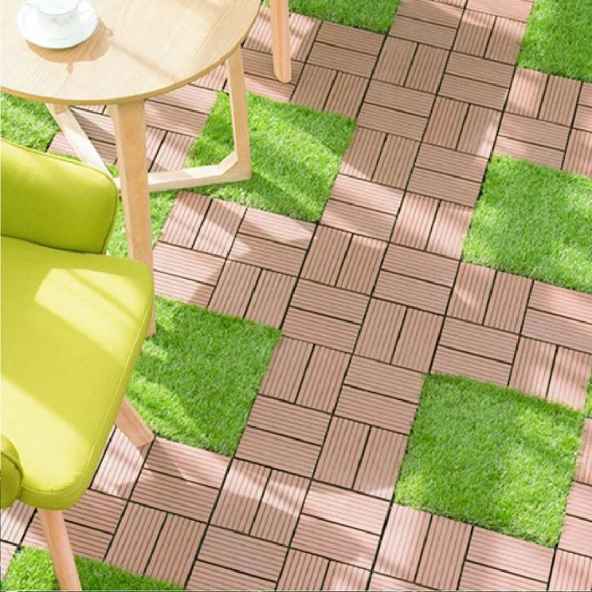 Factory 300X300mm Customized Bammax Wood Plastic Composite China Walkway Decking Outdoor Floor Tiles
