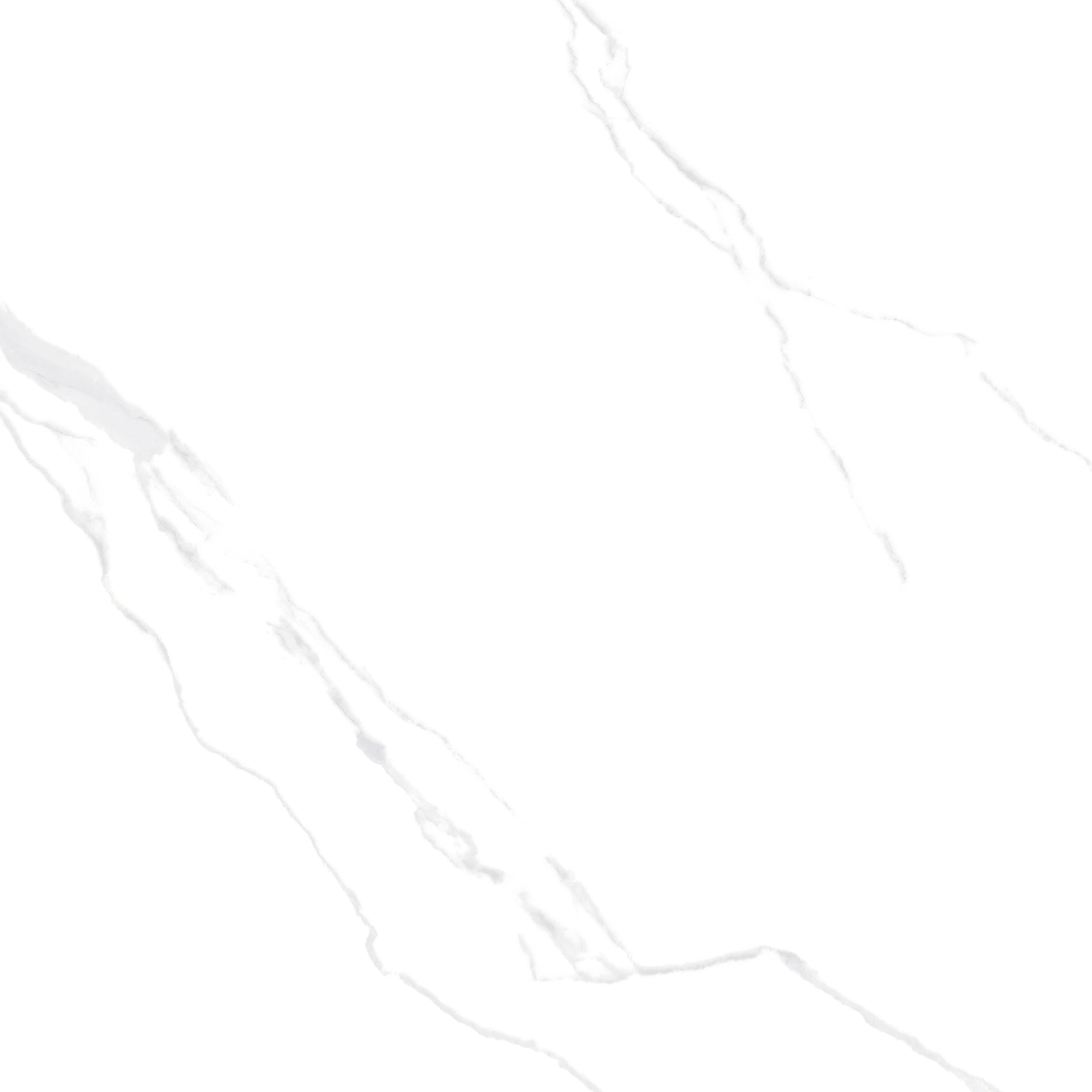 Foshan Carrara White Super White Body Shiny Porcelain Marble Floor and Wall Tile Jm82105D