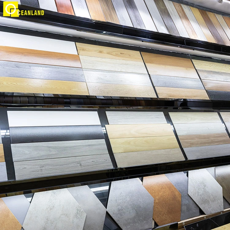 Foshan Supplier Indoor Home Wall Floor Glazed Porcelain Wood Look Porcelain Tile