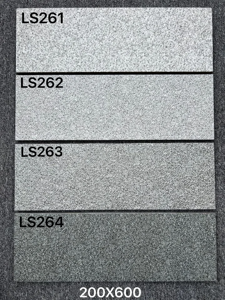 High Quality Full Body 18mm Thick Non-Slip Exterior Porcelain Paver Floor Tiles 200X600mm Ls261