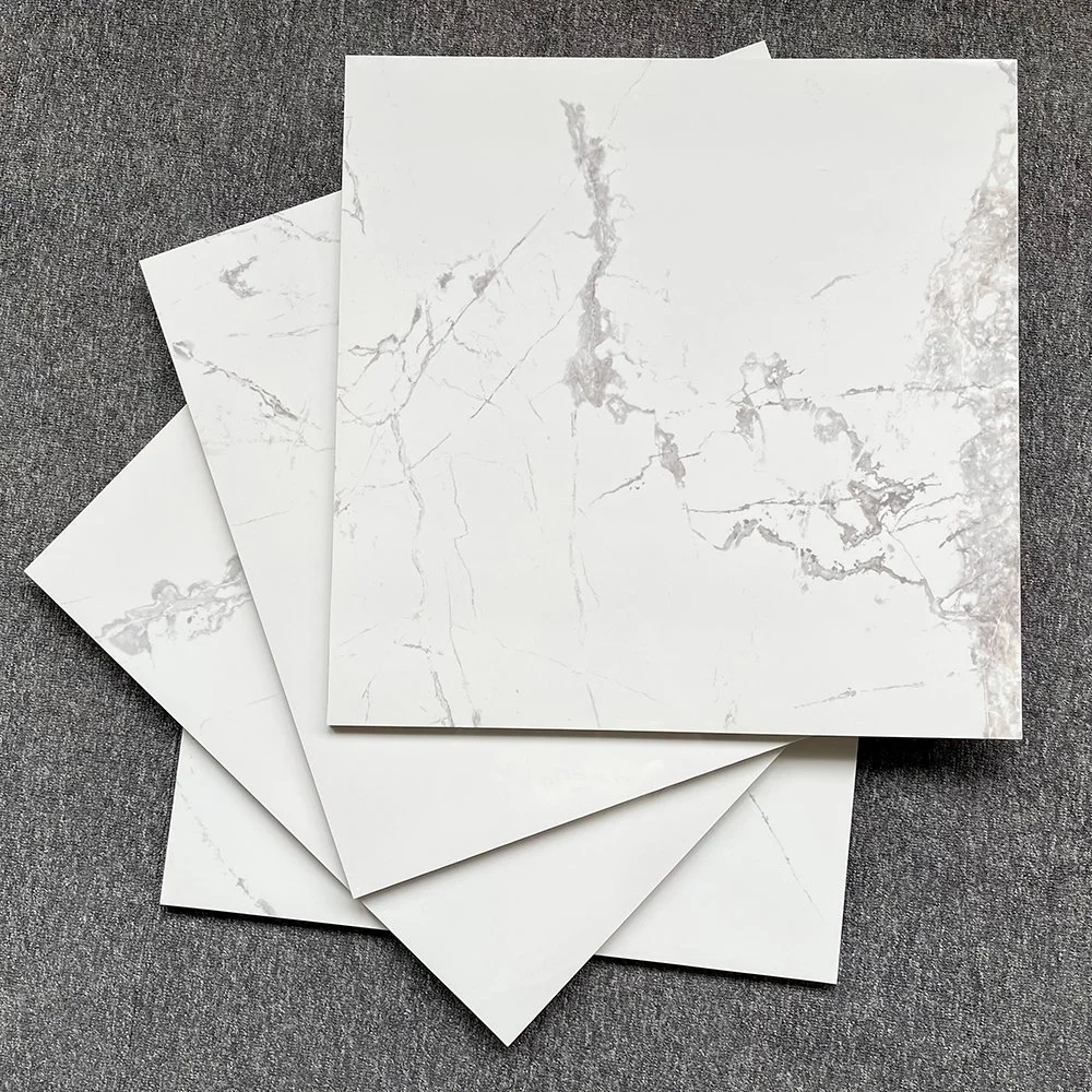 Foshan White Living Room Wall Polished Ceramic Floor Tile 600X600