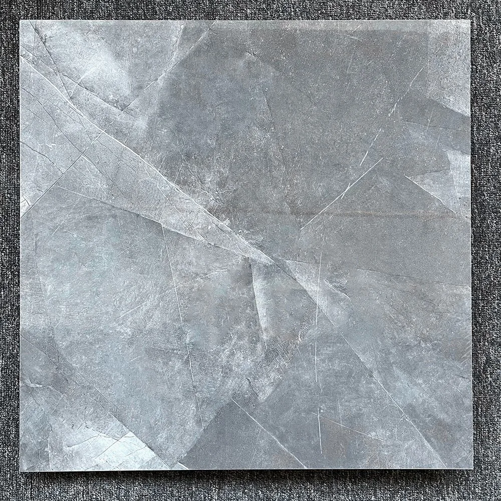 Super Effect Full Polished Dark Grey Ceramic Glazed Floor Tile Ceramic 60X60