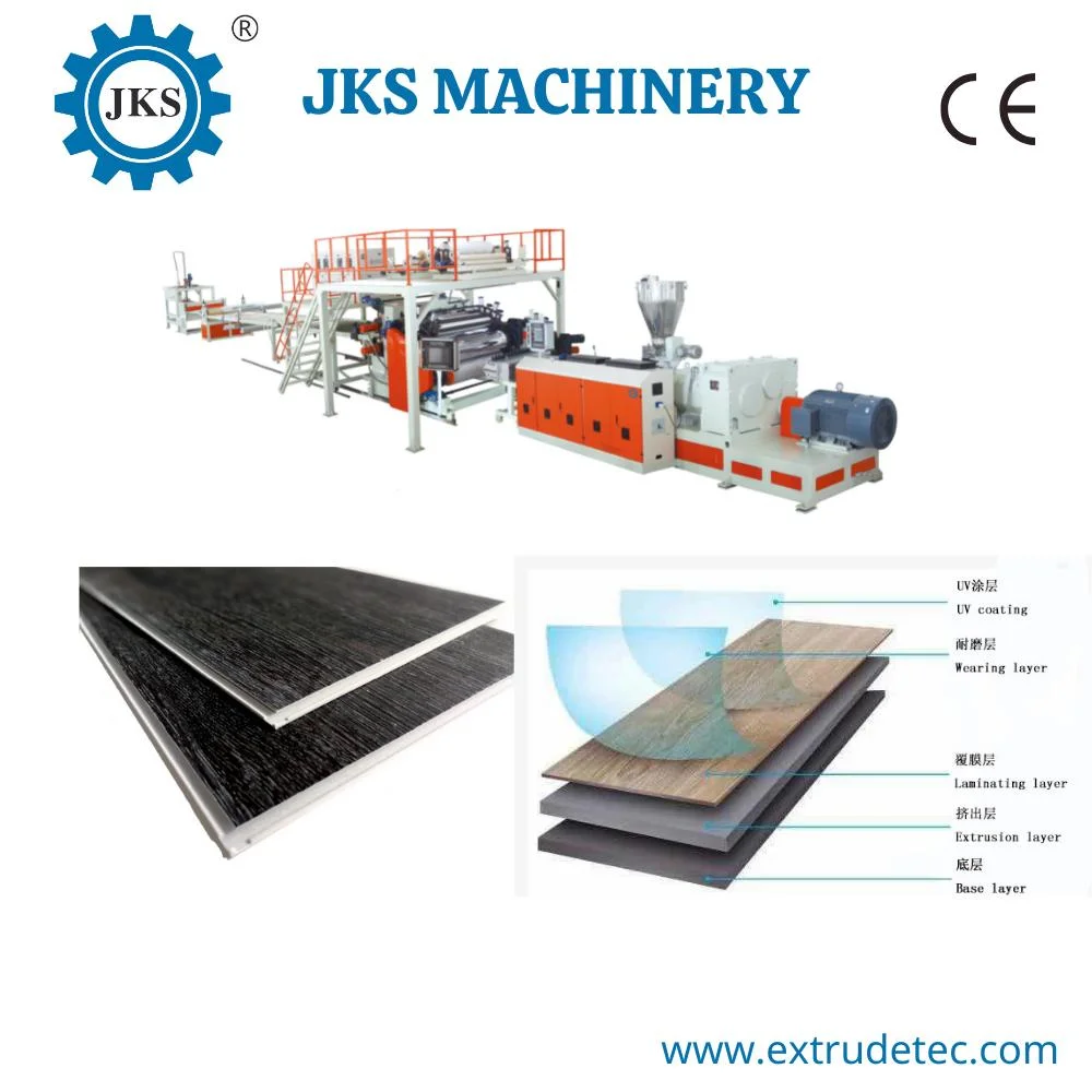 Rlvt/Rlvp Rigid Luxury Vinyl Tile/Plank Flooring/Spc Flooring Plastic Extruder