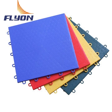2023 Flyon Fiba Approved Interlocking Court Tiles Basketball Floor Outdoor Modular PP Tiles