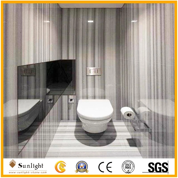 Popular Provisions White, Marmara White Veins Marble Tiles for Wall, Floor, Building Construction