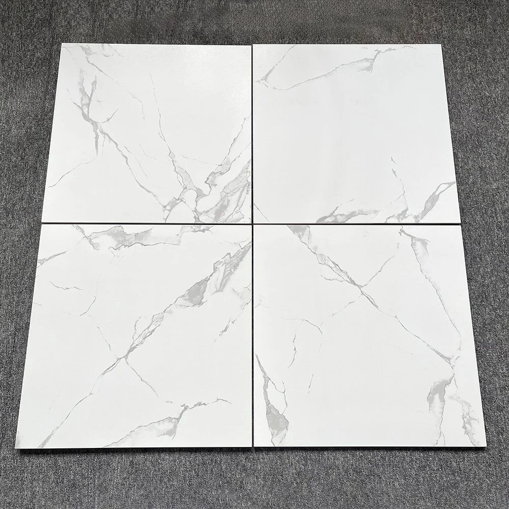 Foshan Living Room Porcelain Floor Tiles Non Slip White Marble Tile