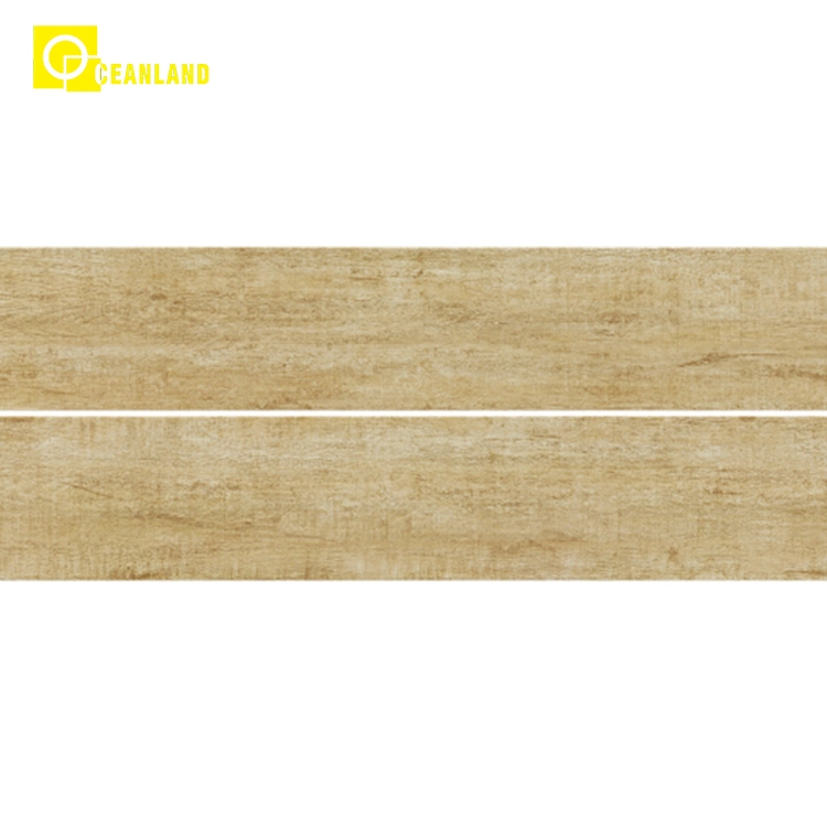 Living Room Non-Slip Porcelain Ceramic Wood Look Floor Tile