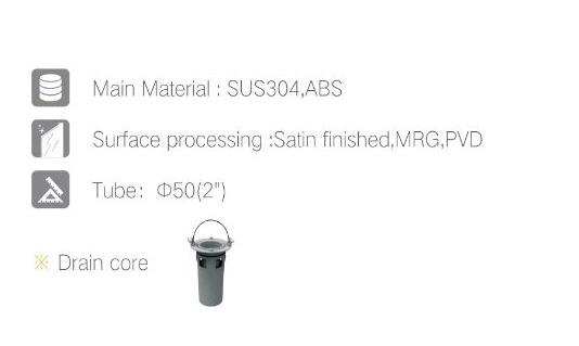 304 Stainless Steel Concealed Tile Insert Long Shower Floor Drain Bathroom Invisible