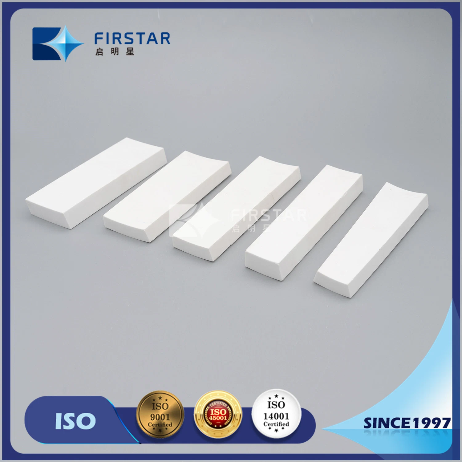 92% and 95% Al2O3 Corner Ceramic Tiles for Steel Fabrication Made in China with Competitive Prices