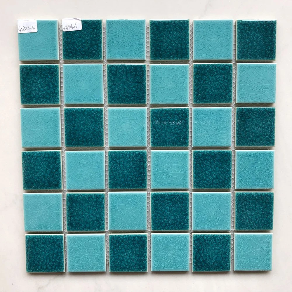 300X300mm Mosaic Design Ceramic Porcelain Mosaic Pool Tile Green