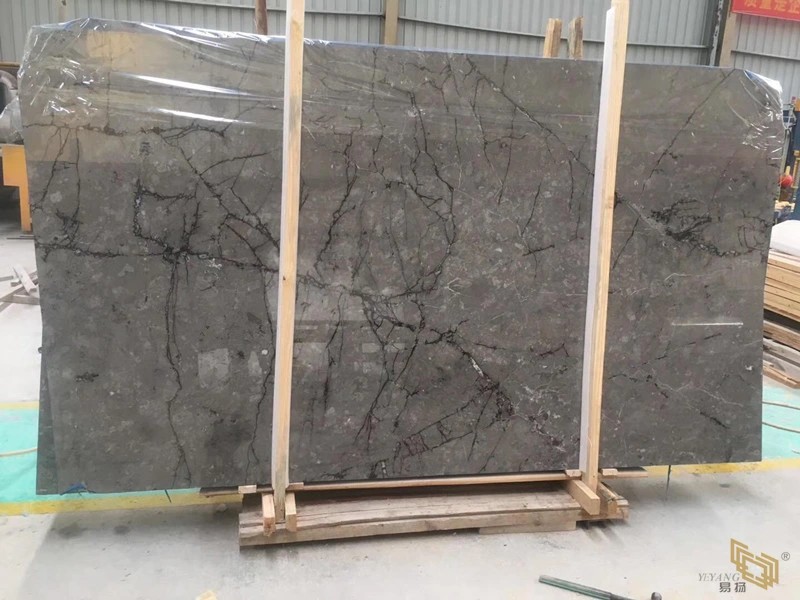 Marble Floor/Wall Tile Kitchen/Vanity/Countertop/Bathroom Grey/White/Black/Brown Marble Slab Project
