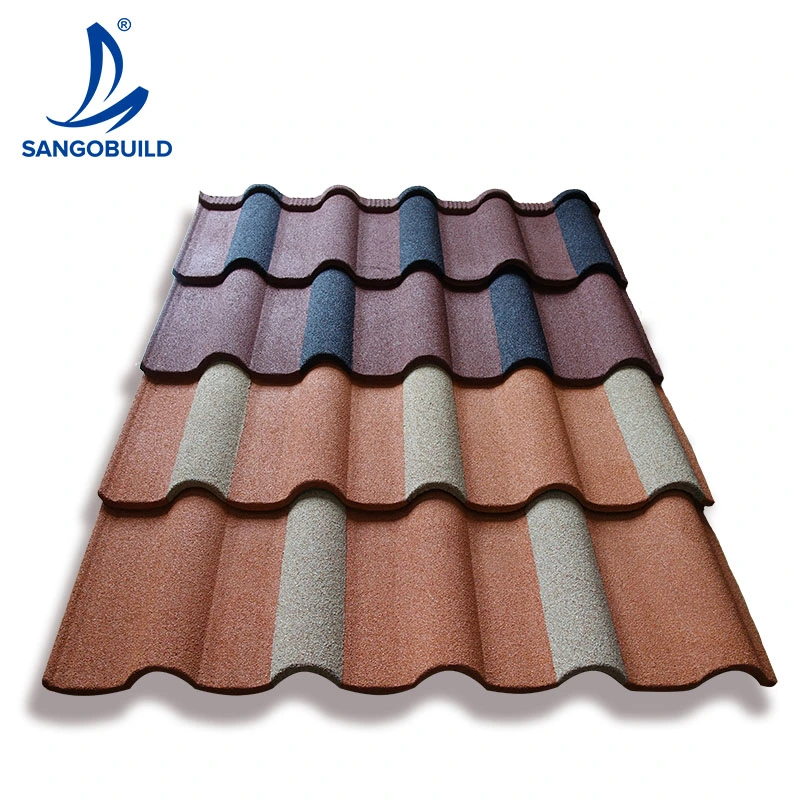 Kenya No Fading Corrugated Stone Coated Roof Tile UV Resistant Durable China Tiles in Pakistan