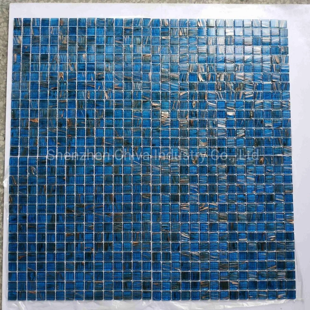 Iridescent Blue Swimming Pool Italy Art/Style Water/Feature Mirror/Mosaic Bathroom/Wall Tile