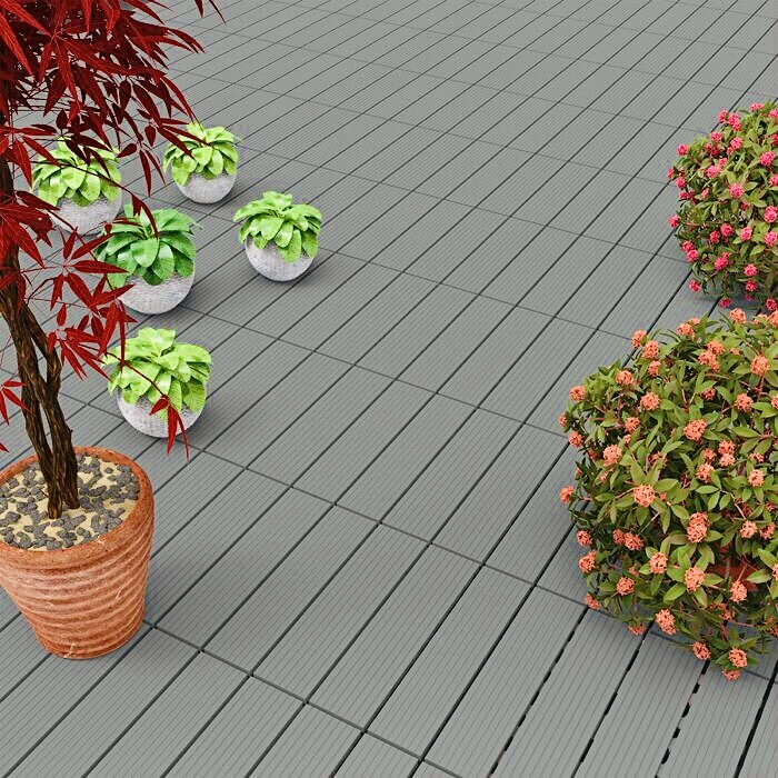 European Anti-Static Bammax Wood Plastic Composite 300X300mm China Decking Tile Tiles with High Quality