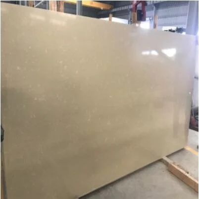 Beige/Yellow/Gold Artificial Quartz Slab/Countertop/Tiles for Kitchen Bathroom Vanitytop in Home Decoration