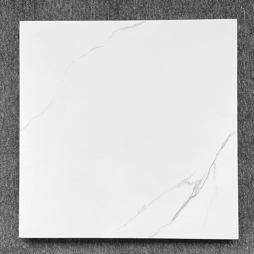 Glossy Modern Porcelain Floor Tiles 80*80 Calacatta Marble Tile White for Wall and Floor 600X600