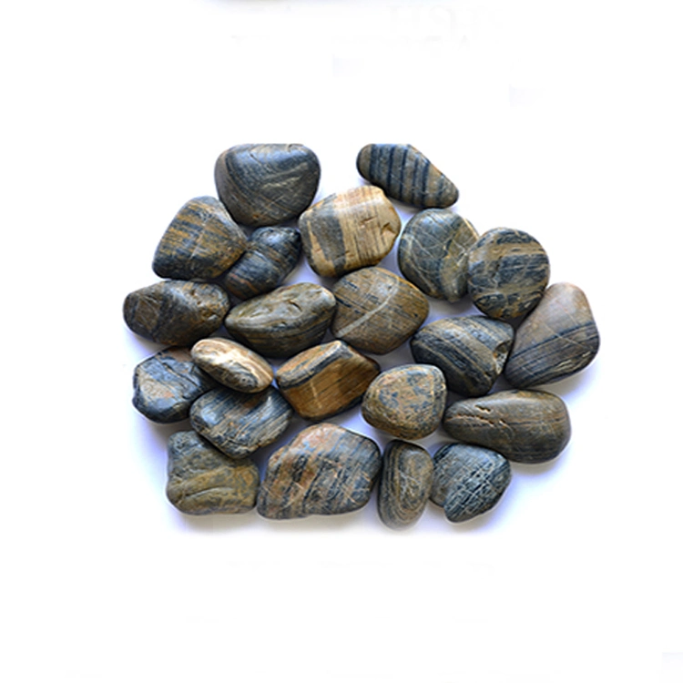 Rochester Bathroom River Stone Cobblestone Floor Black Pebble Tile