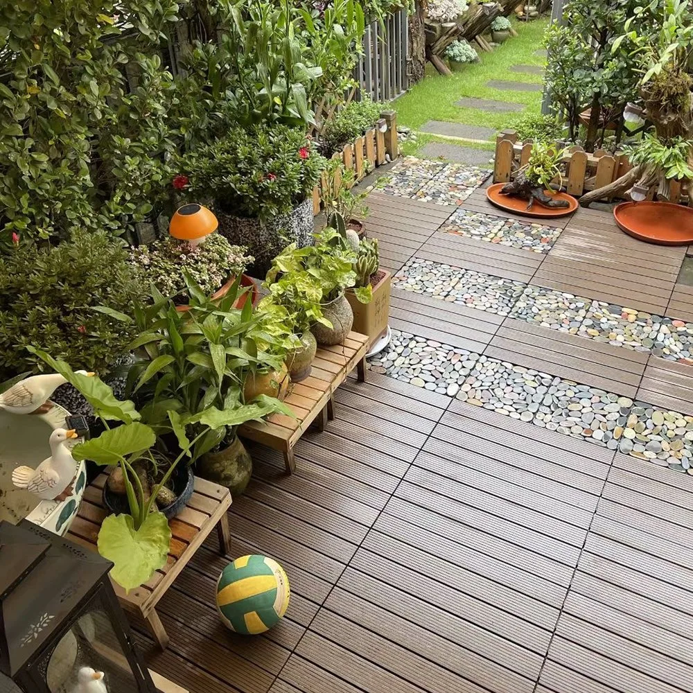 Europe Welcome Interlocking Ground Decorative European Outdoor Deck Composite Interlocking Tiles