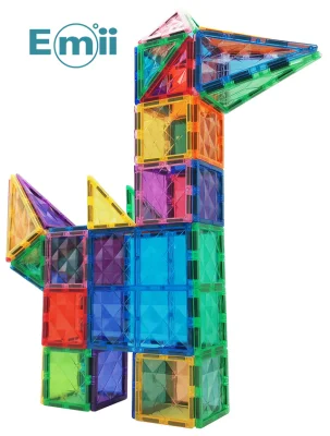  Emii magnético en 3D de plástico de bloques de construcción de la construcción de bricolaje Toy Juguete Educativo azulejos magnético