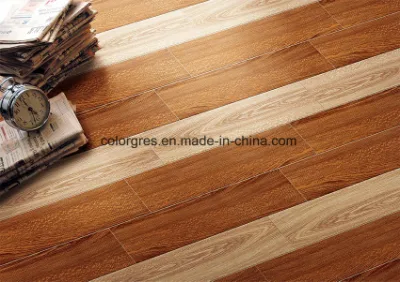 De madera superficial esmaltada de Matt del material de construcción como el azulejo (150*600m m)