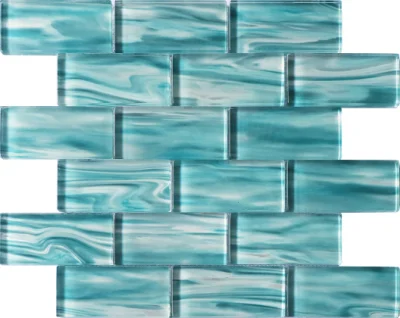 Mosaico de vidrio personalizada Mosaico barato para el cuarto de baño Azulejos Precio Fabricante último diseño