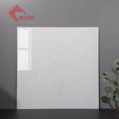  Terrazo Pulido piso de baldosas de porcelana esmaltada pared Cocina Cuarto de baño blanco 600x600mm