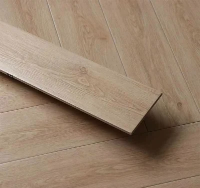 Piso de diseño moderno con efecto de baldosas de madera para el salón