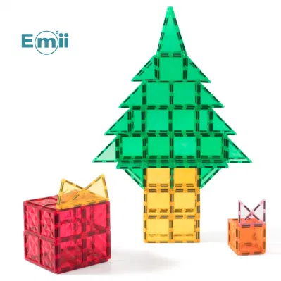 Emii Kids 100pcs imán bloques de construcción Juguetes Set 3D Educational Mosaicos magnéticos