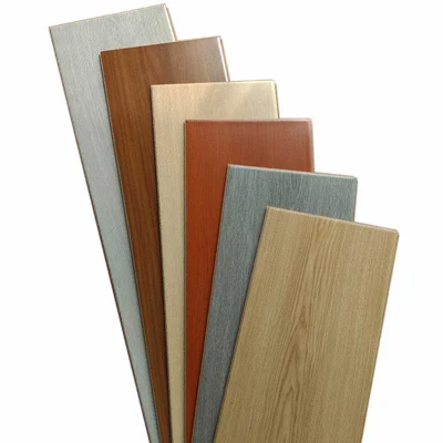  Concreto ligero aspecto impermeable LVT Vinyl Plank PVC Click SPC Baldosas de suelo
